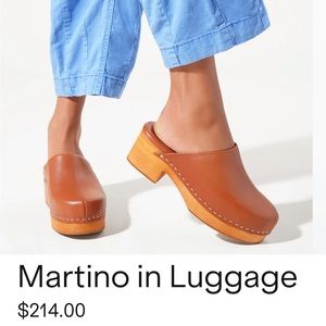 Charlotte stone martino clogs in Luggage size 8 barely worn like new